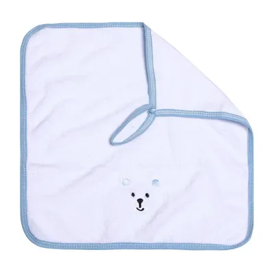 Kit Pano De Boca Papi Bordados Com Prendedor Urso - 03 Peças