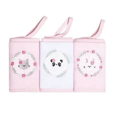 Kit Pano De Boca Papi Bordados Com Prendedor Amigas - 03 Peças Kit Pano De Boca Papi Bordados Com Prendedor Amigas - 03 Peças