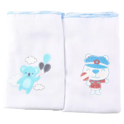 Kit Fralda de Pano Luxo Incomfral Pinte E Borde - 02 Peças