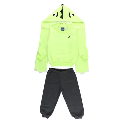 Conjunto Infantil Rei Rex Blusão Com Capuz + Calça Moletom Conjunto Infantil Rei Rex Blusão Com Capuz + Calça Moletom