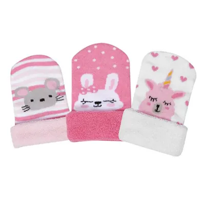 Kit Touca Bebê Duck Estampa Bichos - 3 Peças Kit Touca Bebê Duck Estampa Bichos - 3 Peças