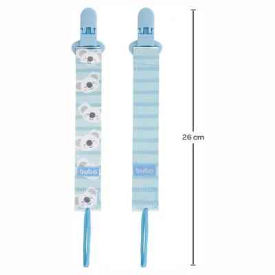 Kit Prendedor De Chupeta Buba Coala - 2 Peças Kit Prendedor De Chupeta Buba Coala - 2 Peças