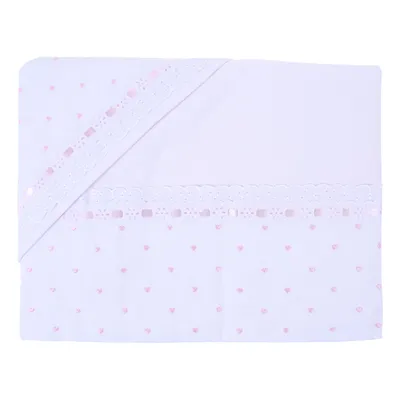 Jogo Lençol Berço Americano Alexandra Coração - 3 Peças Jogo Lençol Berço Americano Alexandra Coração - 3 Peças