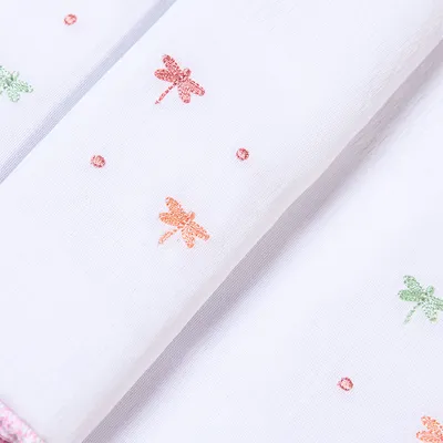 Kit Pano De Boca Bordados Papi Libélula - 3 Peças Kit Pano De Boca Bordados Papi Libélula - 3 Peças