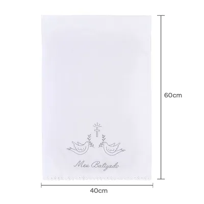 Toalha De Batismo Bordados Papi Meu Batizado