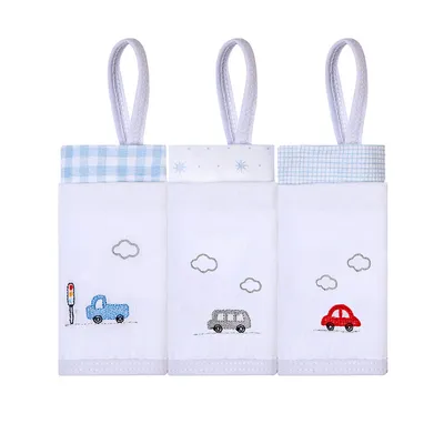 Kit Pano De Boca Bordados Papi Prendedor Carros - 3 Peças Kit Pano De Boca Bordados Papi Prendedor Carros - 3 Peças