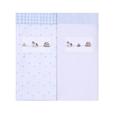 Kit Cueiro Bordados Papi Manta Cavalinho - 2 Peças