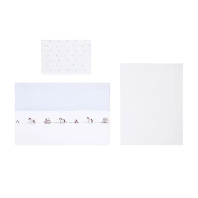 Jogo Lençol Berço Americano Papi Cavalinho - 3 Peças Jogo Lençol Berço Americano Papi Cavalinho - 3 Peças