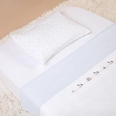 Jogo Lençol Berço Americano Papi Cavalinho - 3 Peças Jogo Lençol Berço Americano Papi Cavalinho - 3 Peças