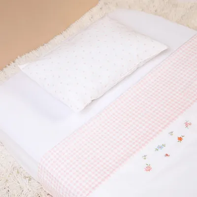 Jogo Lençol Berço Americano Papi Florzinha - 3 Peças Jogo Lençol Berço Americano Papi Florzinha - 3 Peças