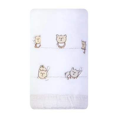 Cobertor Bordados Papi Microfibra Ted Balão Cobertor Bordados Papi Microfibra Ted Balão