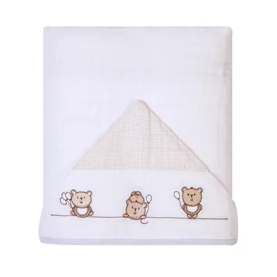 Toalha Com Capuz Bordados Papi Soft Ted Balão