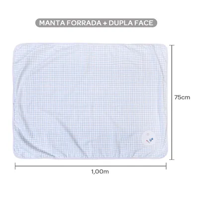 Manta Bordados Papi Flanelada Dupla Face Carro
