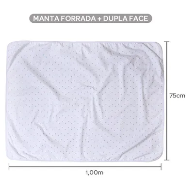 Manta Bordados Papi Flanelada Dupla Face Cavalinho Manta Bordados Papi Flanelada Dupla Face Cavalinho