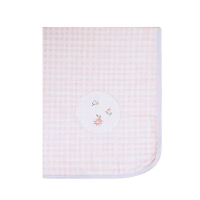 Manta Bordados Papi Flanelada Dupla Face Florzinha