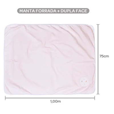 Manta Bordados Papi Flanelada Dupla Face Libélula Manta Bordados Papi Flanelada Dupla Face Libélula