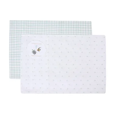 Kit De Fronha Bordados Papi Fundo Do Mar - 2 Peças Kit De Fronha Bordados Papi Fundo Do Mar - 2 Peças