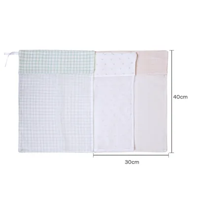 Kit Saquinho Maternidade Bordados Papi - 3 Peças