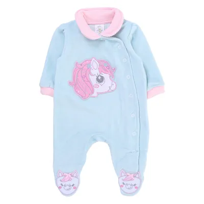 Macacão Longo Bebê Presente De Anjo Plush Unicórnio