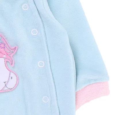 Macacão Longo Bebê Presente De Anjo Plush Unicórnio