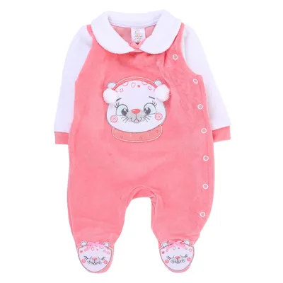 Macacão Longo Bebê Presente De Anjo Plush Oncinha