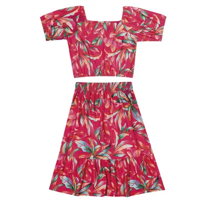 Conjunto Infantil Elian Estampa Floral Conjunto Infantil Elian Estampa Floral
