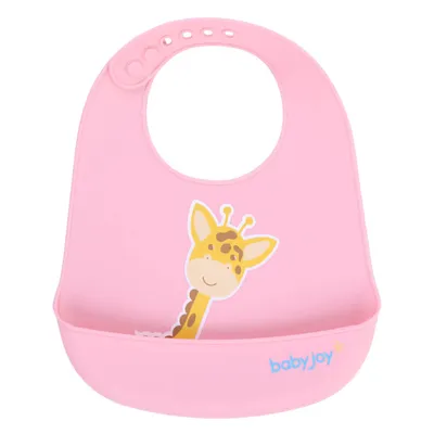 Babador Baby Joy Silicone Pega Migalhas Estampa Girafa