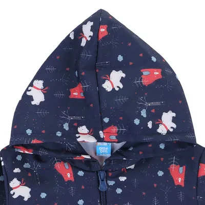 Jaqueta Bebê Din Don Corta Vento Elástico Sublimado