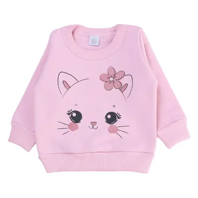 Conjunto Bebê Baby Gijo Moletom Estampa Gatinha