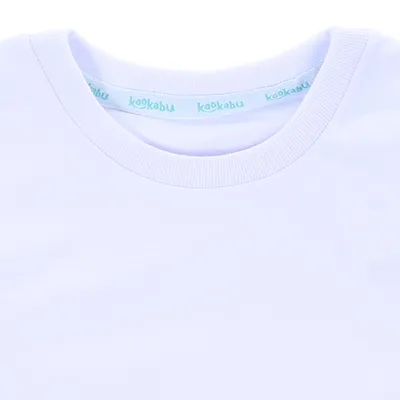 Camiseta Manga Longa Infantil Kookabu Meia Malha Básica