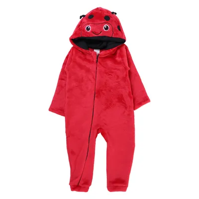 Pijama Macacão Infantil Sonho Meu Pelúcia Fleece Joaninha