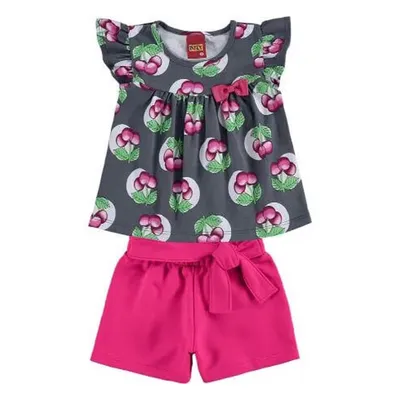 Conjunto Bebê Kyly Estampa Frutinhas Conjunto Bebê Kyly Estampa Frutinhas