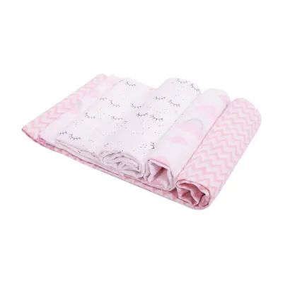 Cueiro Papi Baby Estampa Menina 80 x 80 - 03 peças