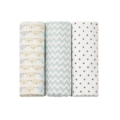 Cueiro Papi Baby Estampa Neutro 80 x 80 - 03 peças