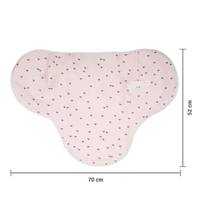 Cueiro Papi Swaddle Estampa Coração 70x62
