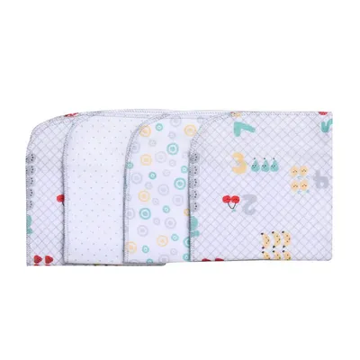 Kit Pano De Boca Estampado Papi Bordados Frutas - 04 Peças Kit Pano De Boca Estampado Papi Bordados Frutas - 04 Peças