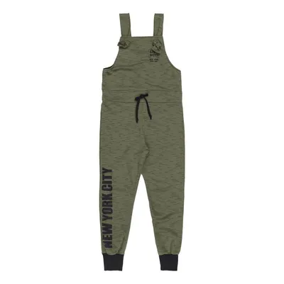 Jardineira Time Kids Em Moletom Jet Estampa NYC Infantil Menino