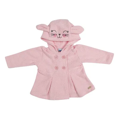 Conjunto Kiko Kika Casaco Tweed Capuz Bordado Gata + Calça Conjunto Kiko Kika Casaco Tweed Capuz Bordado Gata + Calça