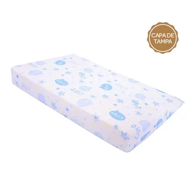 Capa Para Travesseiro Rampa Minasrey Baby Nice Estampado Azul
