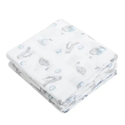 Kit Cueiro Papi Swaddle Soft Estampado 03 Peças