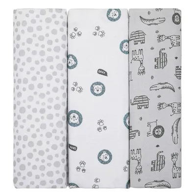 Cueiro Flanelado Papi Composê Estampado 03 Peças