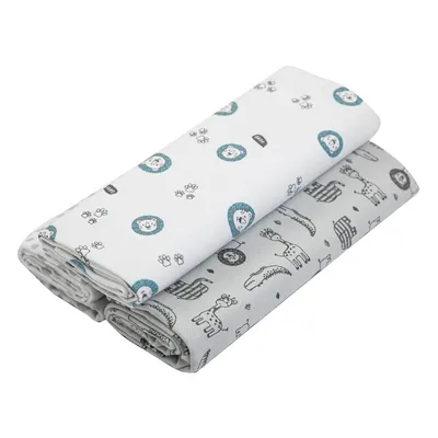 Cueiro Flanelado Papi Composê Estampado 03 Peças