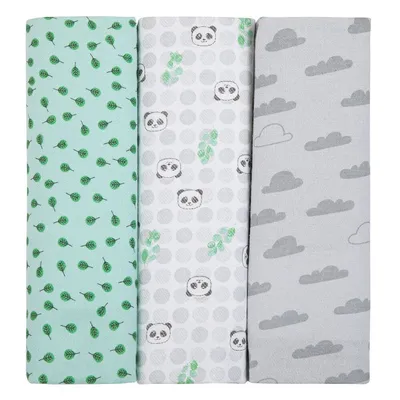 Kit Cueiro Composê Papi Com 03 Peças Estampado Panda