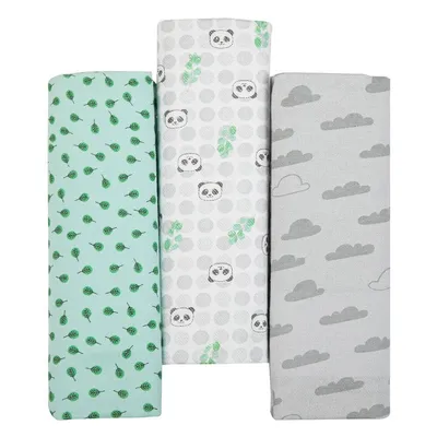 Kit Cueiro Composê Papi Com 03 Peças Estampado Panda