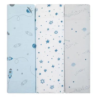 Cueiro Flanelado Papi Composê Estampado 03 Peças