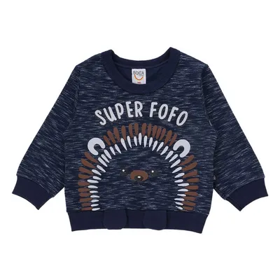 Conjunto Boca Grande Blusão Em Moletom Super Fofo + Calça Conjunto Boca Grande Blusão Em Moletom Super Fofo + Calça