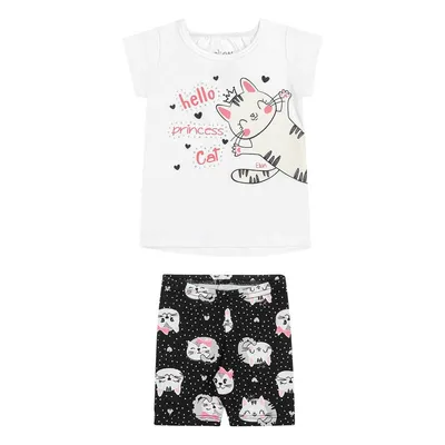 Conjunto Elian Blusa Hello Princess Cat + Short Ciclista Conjunto Elian Blusa Hello Princess Cat + Short Ciclista