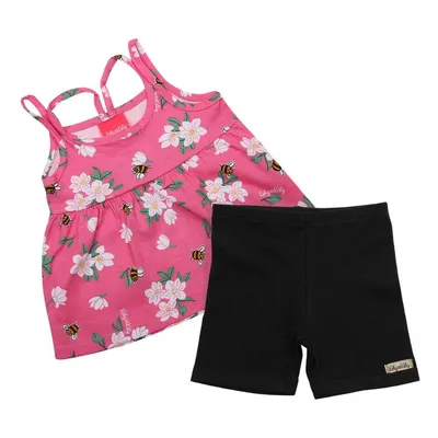 Conjunto Kely Kety Blusa Estampa Flores E Abelha + Short Conjunto Kely Kety Blusa Estampa Flores E Abelha + Short