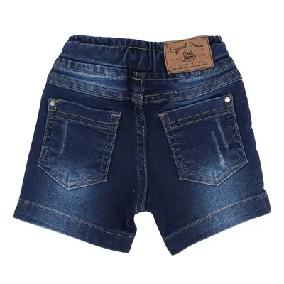 Bermuda Jeans Din Don Com Cordão E Cós Elástico Bermuda Jeans Din Don Com Cordão E Cós Elástico