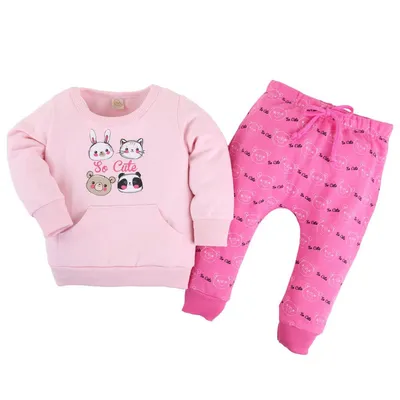 Conjunto DinDon Blusa Moletom + Calça Estampada